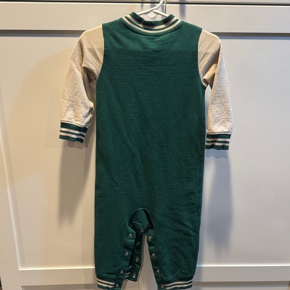 4/$15 Carter’s Team Captain One Piece Green and Cream- Size 18 months - Picture 5 of 5